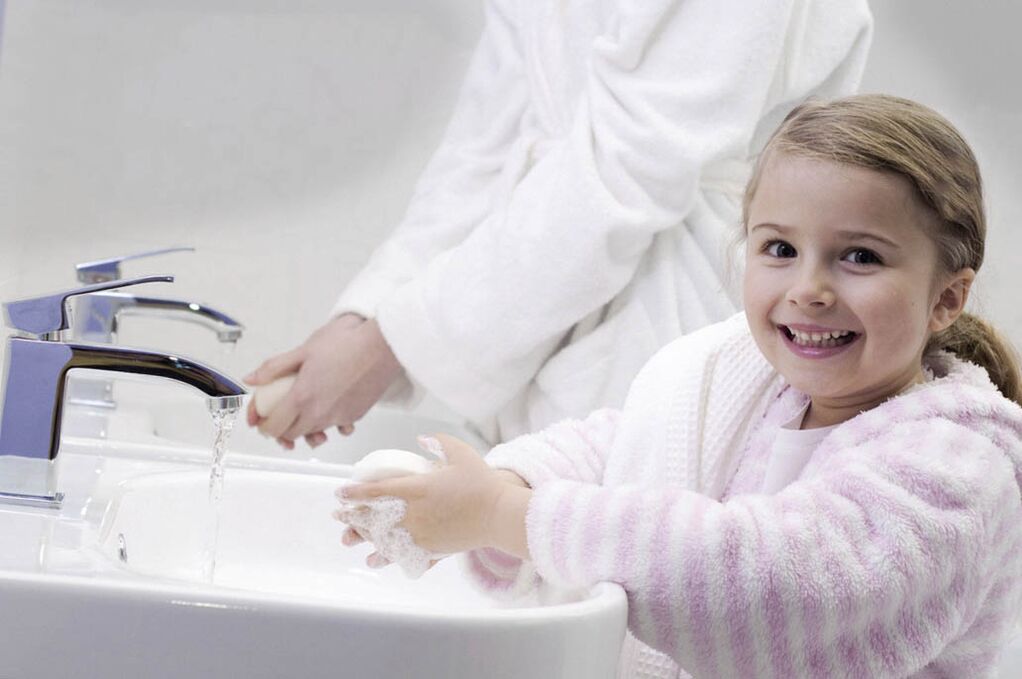 cuci tangan untuk mencegah infeksi cacing